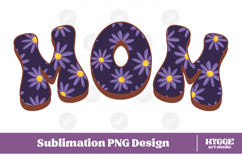 Mama Png Retro Flowers Mother&#039;s Day Floral Mom Sublimation Product Image 1