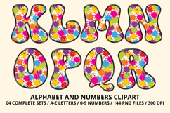 Rainbow Colors Alphabet PNG - Letters and Numbers Clipart Product Image 3