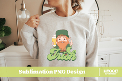 Happy St Patrick&#039;s Day PNG DTF Irish Lucky Leprechaun Beer Product Image 2
