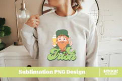 Happy St Patrick's Day PNG DTF Irish Lucky Leprechaun Beer Product Image 2