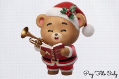 Christmas Teddy Bear Sublimation Clipart Bundle PNG Product Image 17