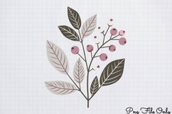Cute Pink Christmas Watercolor Clipart PNG Product Image 13