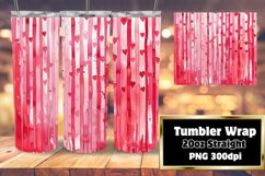 Abstract Petal Stripe Tumbler Wraps Product Image 1