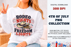 Rodeo Nights &amp; Freedom Lights PNG | Sublimation DTF Product Image 12