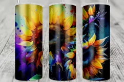Colorful Sunflowers | Summer Time | Tumbler Designs Product Image 2