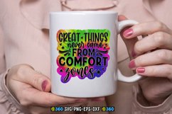 Great thing never never came from comfort zones PNG Product Image 1
