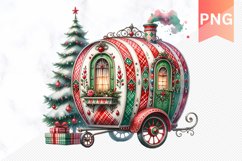 Christmas Whimsical Caravan - Clipart PNG Design Product Image 1