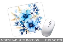 Flowers Mouse Pad Design. Summer Mouse Pad Sublimation Product Image 1