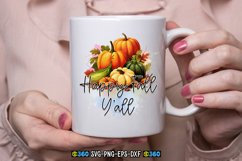 Happy fall y&#039;all svg Product Image 3