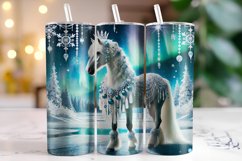 Christmas Horse Tumbler Wrap | Sublimation | Tumblers Product Image 1