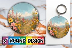 Blossom Design Keychain &amp; Coaster Collection Product Image 1