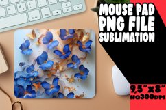 3D Marble Flower Mouse Pad Sublimation Pattern Design Product Image 1