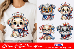 Festive Puppy Clipart PNG Product Image 1