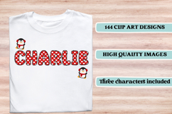 Valentine Alphabet Clip Art, valentines day letters doodle Product Image 6