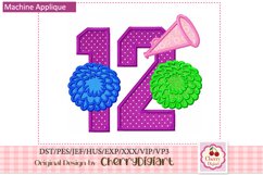 Cheerleader Numbers applique machine embroidery bunles 2266 Product Image 2