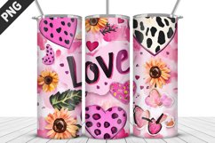 Lovely Hearts Tumbler Design | Valentine&#039;s Day Tumbler Wrap Product Image 5