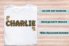 Rainbow Animal Alphabet png clipart, animal letters doodle Product Image 6