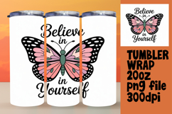 ARTISTIC PNG for 20oz Tumbler , Butterfly Product Image 1