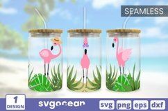 Can Glass Wrap SVG Bundle | Summer | Flamingo Product Image 6