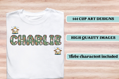 Christmas Alphabet png clipart, christmas letters doodle Product Image 6