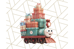 Christmas Train Ride PNG Clipart with Yeti and Elves Product Image 4