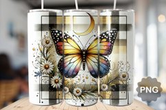 Butterfly Tumbler Sublimation - 20 Oz Skinny Tumbler Product Image 1