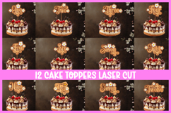 12 Baby cake toppers SVG I Cake topper SVG Product Image 1