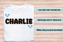 Happy Mouse Digital Papers, happy mouse doodle letters Product Image 7