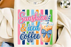 Sunshine &amp; Iced Coffee Retro Coffee PNG Product Image 1