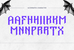 Blackletter Logo Serif - Metal Mesar Product Image 11