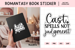 Printable Magic and Fantasy Book Lover Sticker | Cast Spells Product Image 1