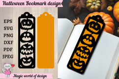 Halloween Bookmarks SVG, Halloween Papercut Template SVG Product Image 2