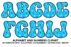 Summer Alphabet &amp; Numbers PNG Clipart Doodle Letters 300 DPI Product Image 2