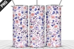 Flowers Tumbler Wrap | Sublimation Design | Tumbler PNG Product Image 1