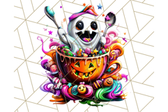 Spooky Café Cuties Halloween PNG Clipart, Holiday Elements Product Image 4
