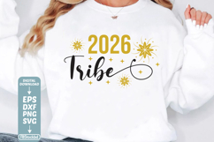 2026 Tribe SVG Cuts File, Happy New Year 2026 SVG, Happy New Product Image 1