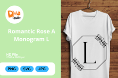 Romantic Rose Monogram Art Product Image 1