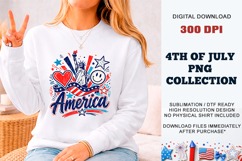 Cool Liberty Girl PNG | Trendy Patriotic Sublimation Product Image 8
