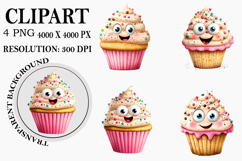Quirky Ice Cream Clipart Watercolor PNG Product Image 1