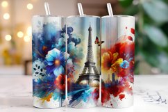 Eiffel Tower Tumbler Wrap | Sublimation | Tumblers Product Image 1