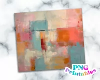 Minimalist Abstract Painting 20 oz Skinny Tumbler Wrap Product Image 2