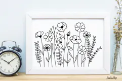 Flower Svg, Flower Meadow Svg, Wildflower Svg, flowers Svg. Product Image 13