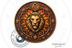 Gothic Zodiac signs Clipart Set, Astrology, horoscope PNG Product Image 9