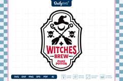 Halloween Poison Label SVG Vintage Apothecary Cut File Product Image 1