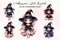 Halloween Witch Clipart PNG Product Image 1