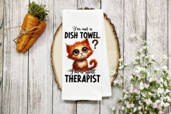 Funny Dish Towel Sublimation Bundle, Funny Kitchen Towel PNG Product Image 13