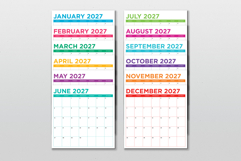 2027 Square Bold Color 12x12 Calendar Product Image 2