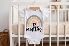 12 Months SVG | Baby Milestone SVG | Baby SVG | Newborn SVG Product Image 2