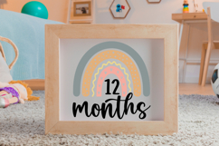 12 Months SVG | Baby Milestone SVG | Baby SVG | Newborn SVG Product Image 4