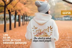 Autumn Floral Motivational Quotes Sublimation 12 Product Image 2